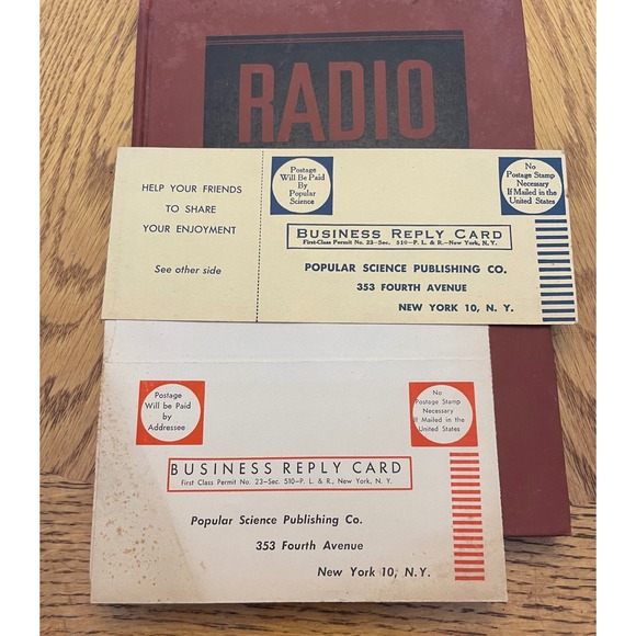Radio for the Millions 1945 Popular Science Monthly Vintage Hardcover DIY Radio - Picture 11 of 11